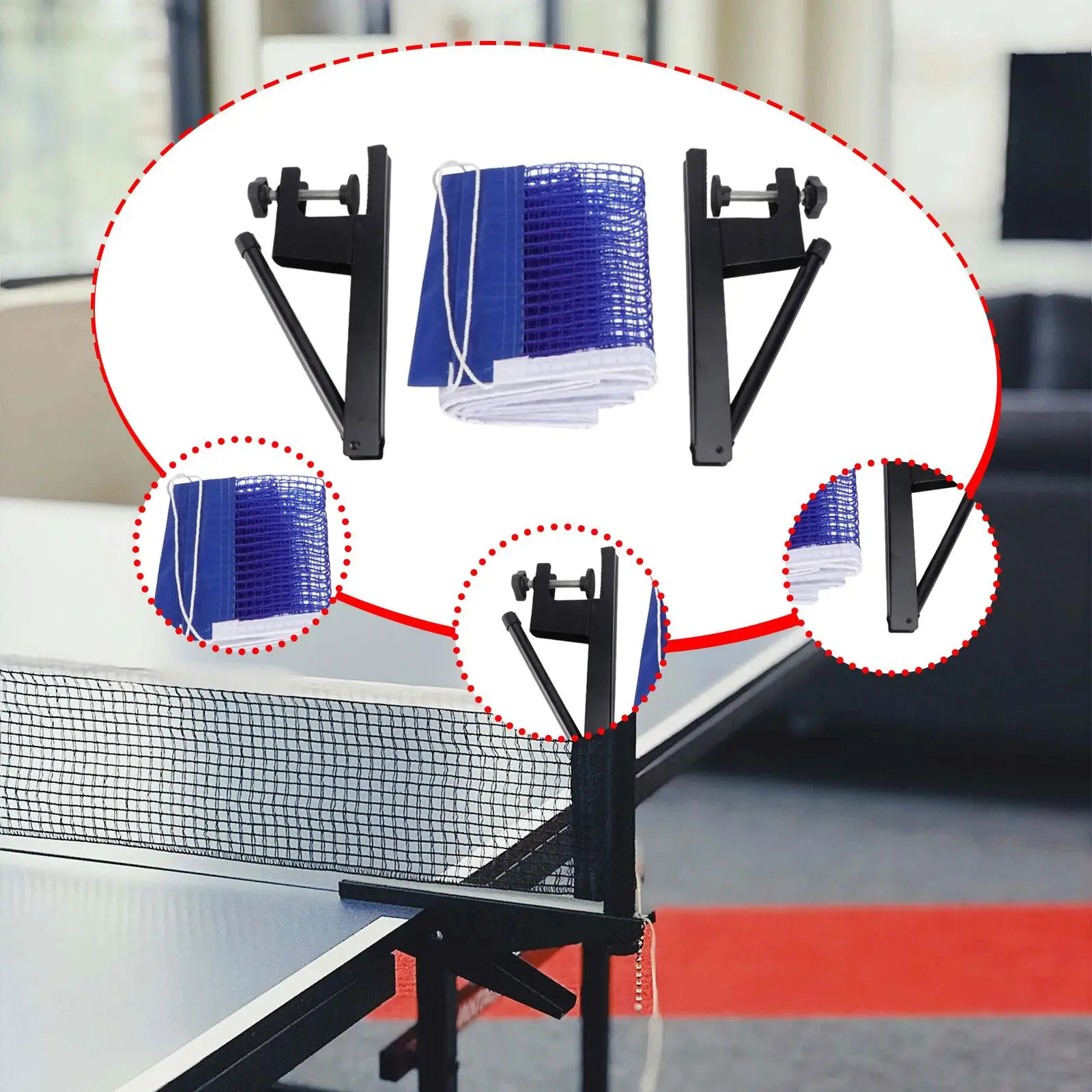 Набор сеток для настольного тенниса, устойчивая рама для быстрой настройки, тренировочная теннисная сетка для тренировок, аксессуары для тренировок в помещении и на открытом воздухе
Набор сеток для настольного тенниса, устойчивая рама для быстрой настройки, тренировочная теннисная сетка для тренировок, аксессуары для тренировок в помещении и на открытом воздухе