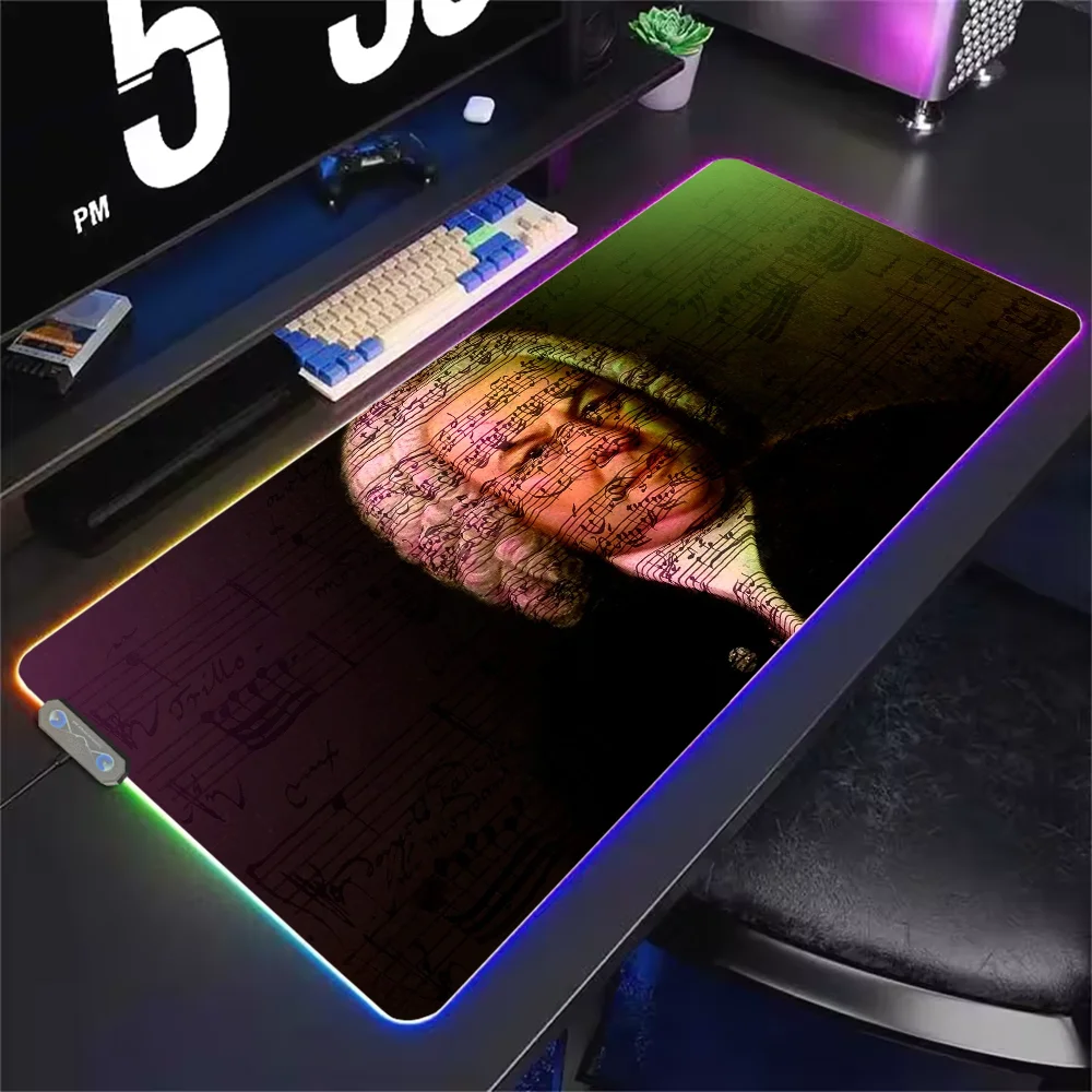 Composer J-Johann Bach Mouse Pad RGB LED Light Non-Slip Rubber Base Waterproof Office PC Home Best Price Desk-Mat USB Large Game
Composer J-Johann Bach Mouse Pad RGB LED Light Non-Slip Rubber Base Waterproof Office PC Home Best Price Desk-Mat USB Large Game