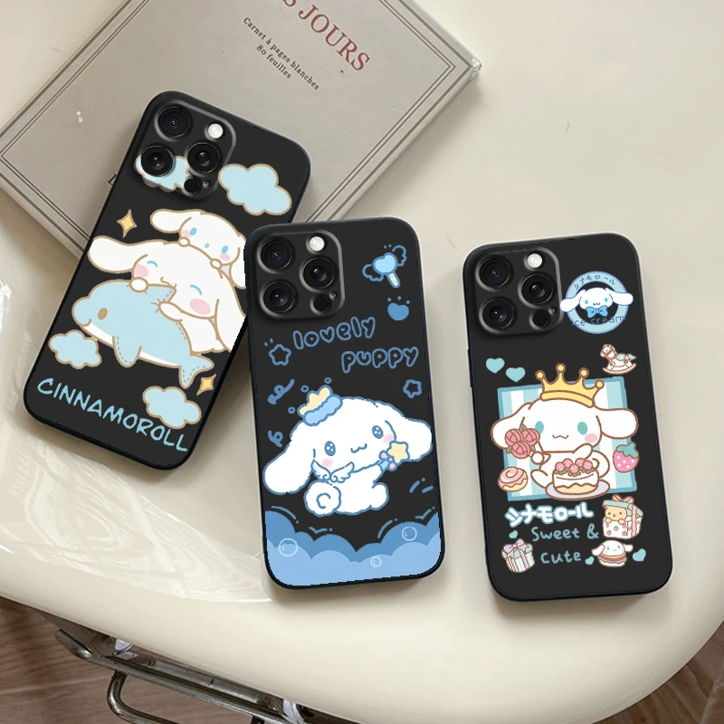 Cartoon Cute Cinnamoroll For iPhone 15 14 13 12 11 XS XR X 8 7 SE Pro Max Plus Mini Black TPU Phone Case
Cartoon Cute Cinnamoroll For iPhone 15 14 13 12 11 XS XR X 8 7 SE Pro Max Plus Mini Black TPU Phone Case
