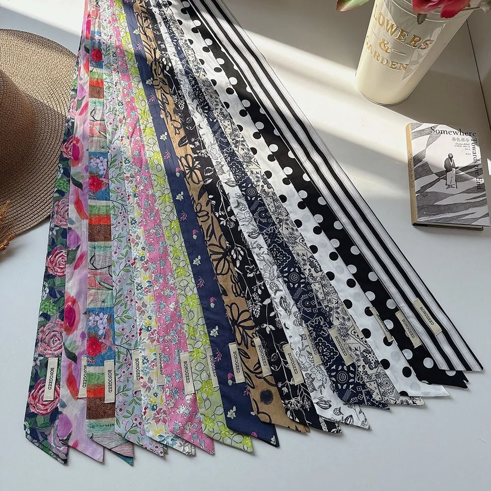 Multifunction Cotton Oil Painting Scarf Thin Tulip Extended Long Ribbon Vertical Stripe Flower Field Scarf Headband Women
Multifunction Cotton Oil Painting Scarf Thin Tulip Extended Long Ribbon Vertical Stripe Flower Field Scarf Headband Women