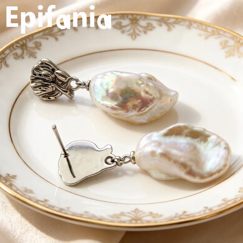 s925 Silver Pearl Earrings Natural Freshwater Irregular Baroque Pearl Dangle Earrings Fashion Jewelry Women Gifts
s925 Silver Pearl Earrings Natural Freshwater Irregular Baroque Pearl Dangle Earrings Fashion Jewelry Women Gifts