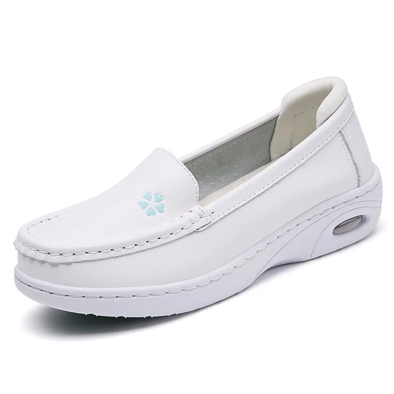 New Comfortable Soft Bottom Breathable Nurse Shoes Women's Hollow Anti-slip Wear-resistant Medical White Shoes Casual Slip-ons
New Comfortable Soft Bottom Breathable Nurse Shoes Women's Hollow Anti-slip Wear-resistant Medical White Shoes Casual Slip-ons