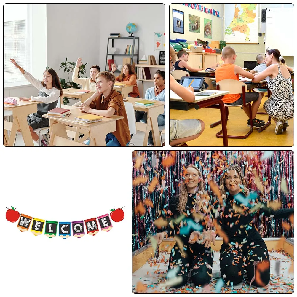 Letter Pull Flag Welcome Bunting Starting School Banner Party Supplies Colorful Decorations Premium Paper Reusable Classroom
Letter Pull Flag Welcome Bunting Starting School Banner Party Supplies Colorful Decorations Premium Paper Reusable Classroom
