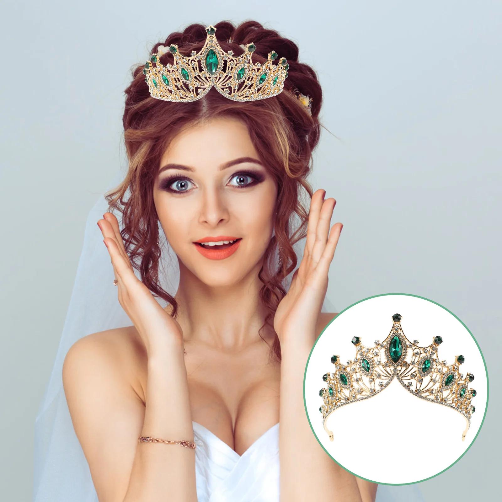 Bridal Crown Vintage Charm Wedding Headdress High Quality Tara for Girls Alloy Rhinestone Exquisite Decoration
Bridal Crown Vintage Charm Wedding Headdress High Quality Tara for Girls Alloy Rhinestone Exquisite Decoration