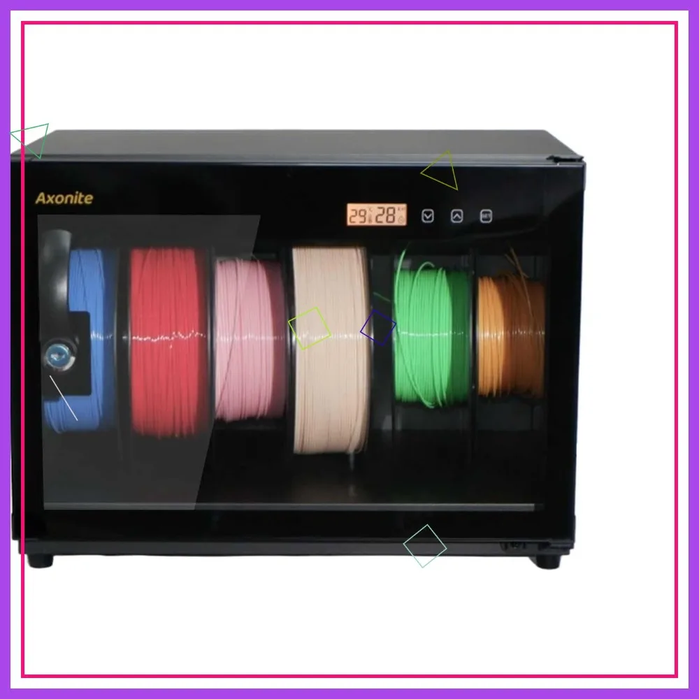 6 Spool Dry Box for 3D Printer Filament, Airtight with Humidity Control 20-25% RH, Stackable
6 Spool Dry Box for 3D Printer Filament, Airtight with Humidity Control 20-25% RH, Stackable