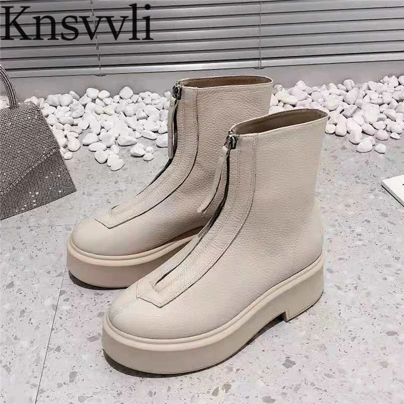 Hot Sale Short Boots Woman Suede Leather Flat Platform Shoes Woman Front Zipper Ankle Boots Thick Sole Motorcycle Boots Women
Hot Sale Short Boots Woman Suede Leather Flat Platform Shoes Woman Front Zipper Ankle Boots Thick Sole Motorcycle Boots Women