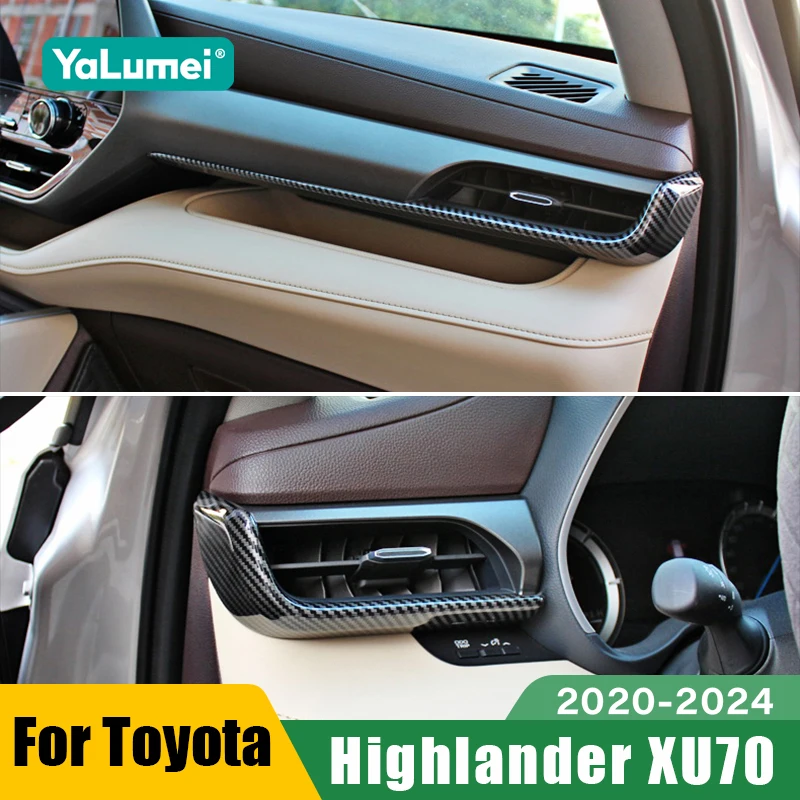 Для Toyota Highlander XU70 Kluger 2020-2024: Накладка на центральную консоль, вентиляционное отверстие кондиционера, аксессуары
Для Toyota Highlander XU70 Kluger 2020-2024: Накладка на центральную консоль, вентиляционное отверстие кондиционера, аксессуары