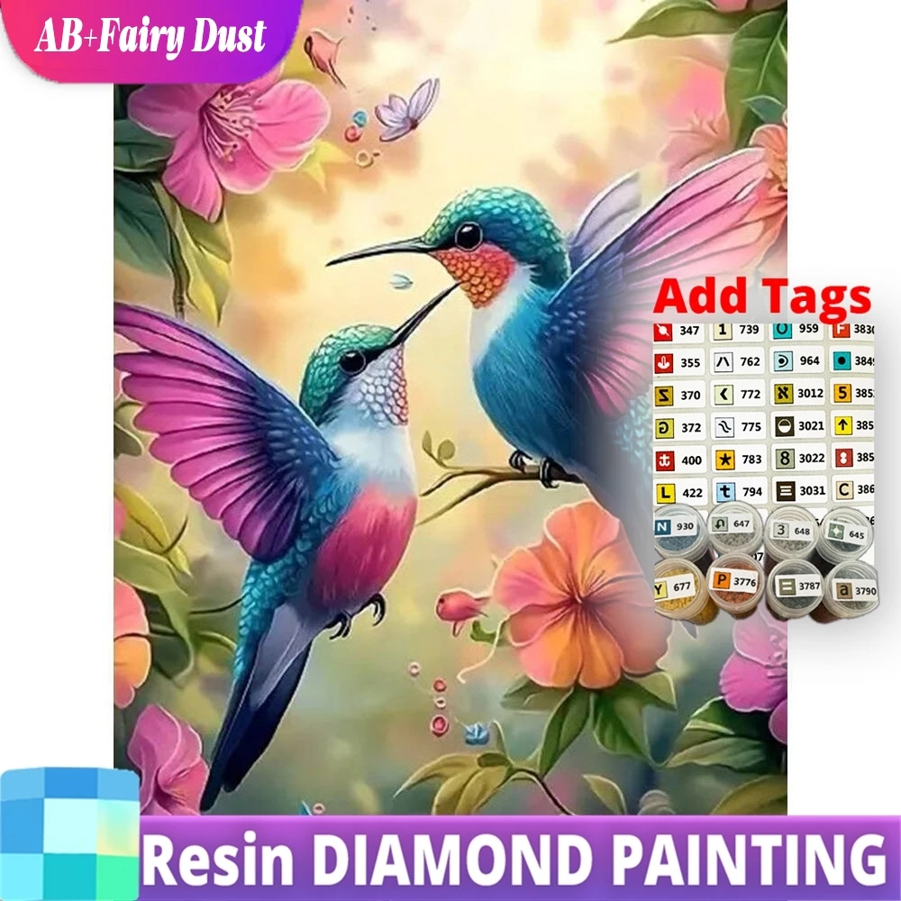 Resin AB Fairy Dust Full Square Round Diamond Painting Bird Animal Embroidery Flower New Arrival DIY Mosaic Hummingbird Handmade
Resin AB Fairy Dust Full Square Round Diamond Painting Bird Animal Embroidery Flower New Arrival DIY Mosaic Hummingbird Handmade