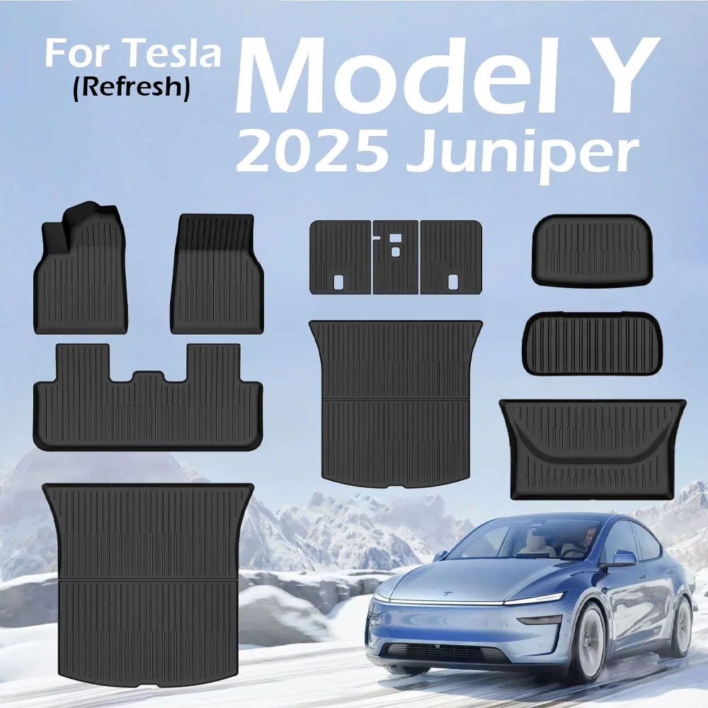 for Tesla New Model Y Juniper 2025 All Weather TPE Floor Mats Cargo Liners Trunk Mat with Backrest Pad for Tesla Y Accessories
for Tesla New Model Y Juniper 2025 All Weather TPE Floor Mats Cargo Liners Trunk Mat with Backrest Pad for Tesla Y Accessories