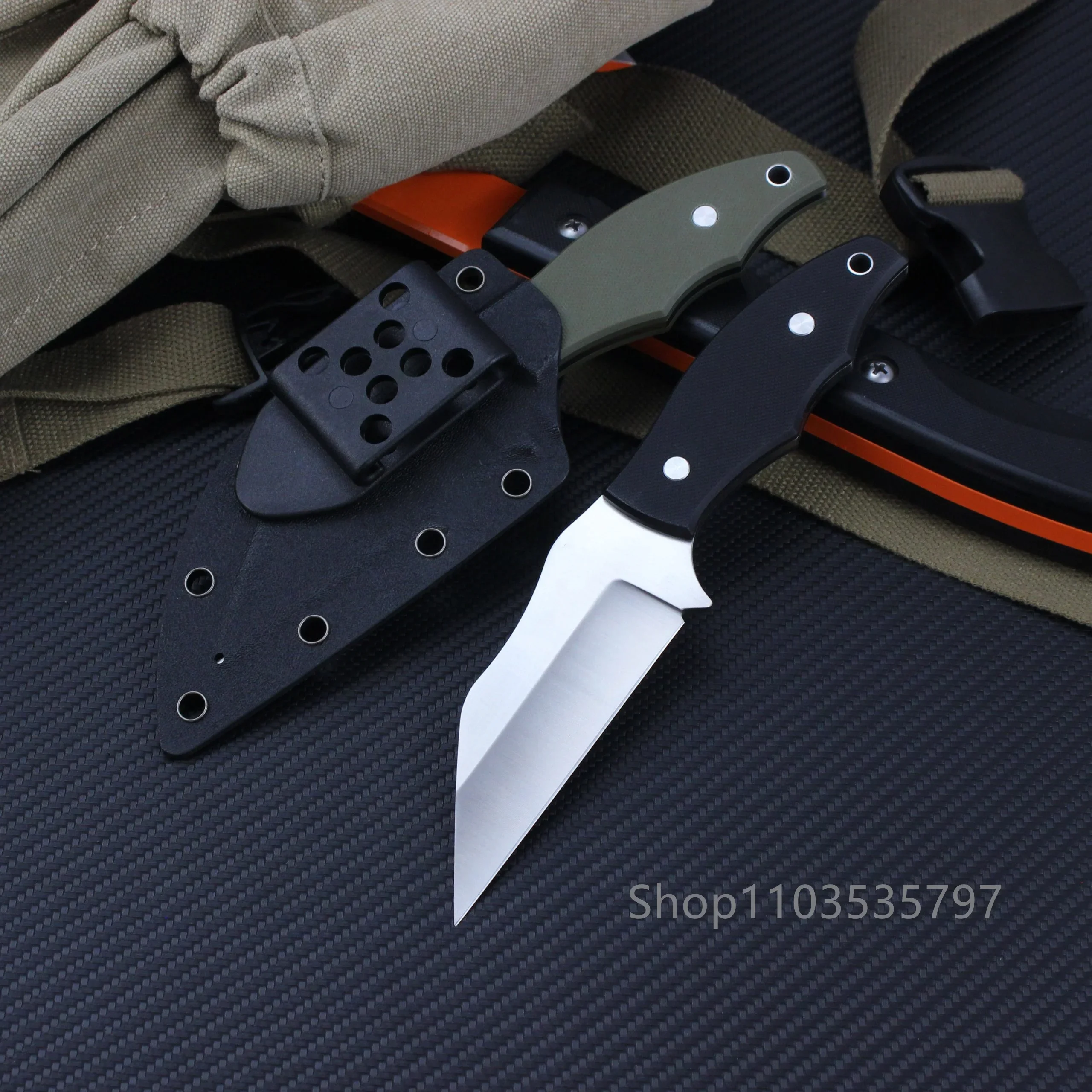 RONIN 2 FB09 Нож Wharncliffe с фиксированным лезвием, ручка G10, ножны K, карманные мужские ножи для повседневного ношения на открытом воздухе, инструменты
RONIN 2 FB09 Нож Wharncliffe с фиксированным лезвием, ручка G10, ножны K, карманные мужские ножи для повседневного ношения на открытом воздухе, инструменты