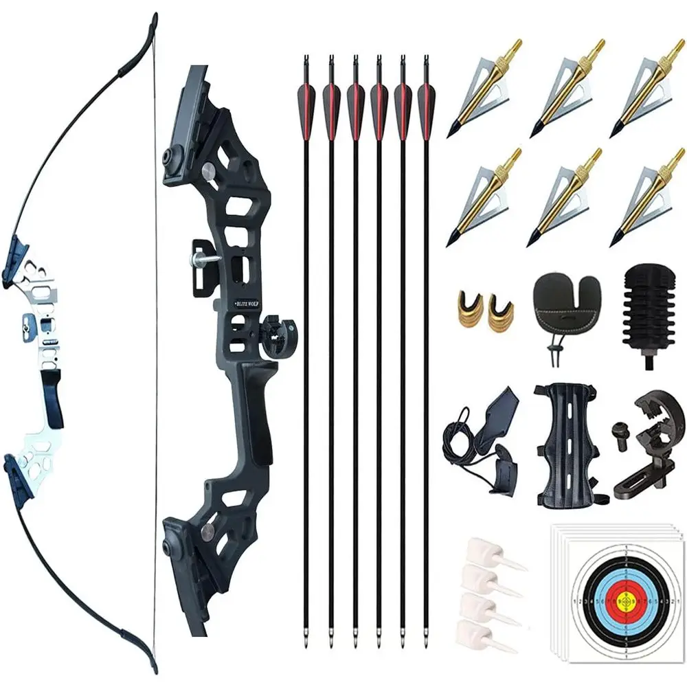 Комплект разборного лука 51 Takedown Recurve для взрослых - набор для стрельбы из лука, для правой руки, 30-50 фунтов, для охоты и тренировок
Комплект разборного лука 51 Takedown Recurve для взрослых - набор для стрельбы из лука, для правой руки, 30-50 фунтов, для охоты и тренировок