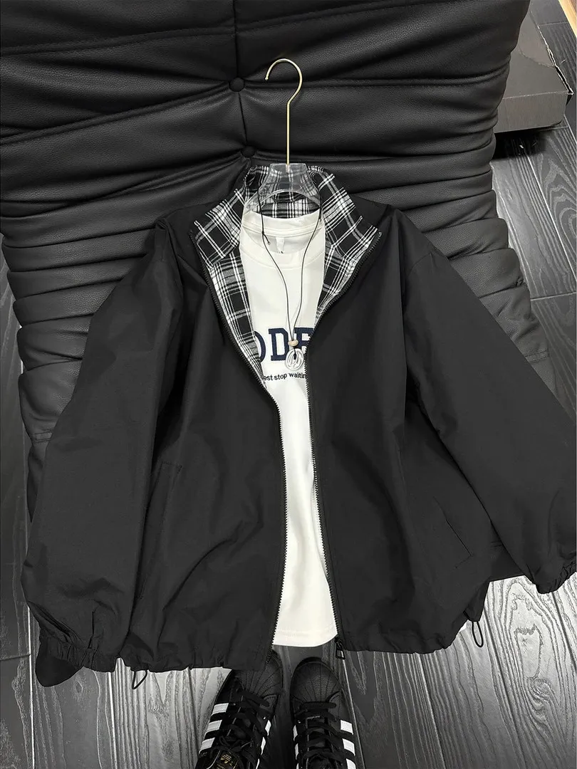 Мужская бейсбольная куртка Cleanfit в клетку с пэчворком, весенняя, в американском стиле, с воротником, молодежная, модная, брендовая верхняя одежда с длинными рукавами на молнии
Мужская бейсбольная куртка Cleanfit в клетку с пэчворком, весенняя, в американском стиле, с воротником, молодежная, модная, брендовая верхняя одежда с длинными рукавами на молнии