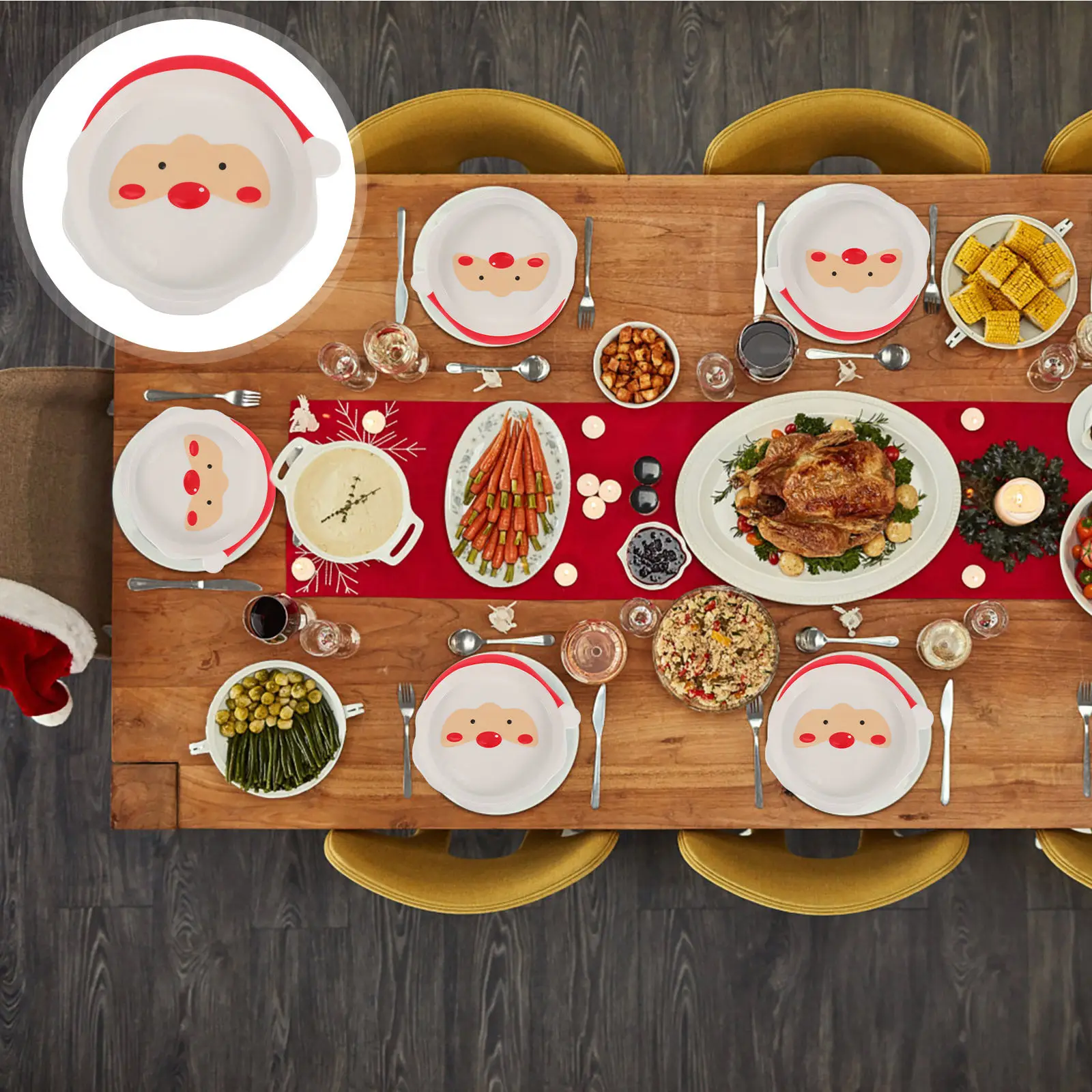 1Pcs Santa Claus Multifunctional Ceramic Plate Dessert Holder Bread Dish Christmas Food Serving Tray for Christmas Banquets
1Pcs Santa Claus Multifunctional Ceramic Plate Dessert Holder Bread Dish Christmas Food Serving Tray for Christmas Banquets