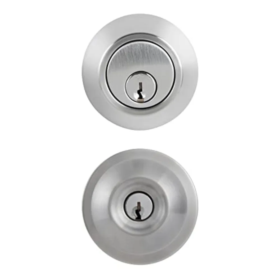 Commercial - Keyed Entry Door Knob with Deadbolt Set, Satin Chrome Finish - Meets ANSI Grade 2 Standards
Commercial - Keyed Entry Door Knob with Deadbolt Set, Satin Chrome Finish - Meets ANSI Grade 2 Standards
