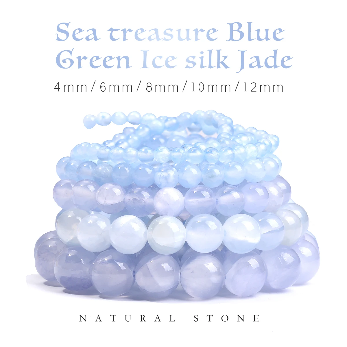 Natural Ice Jade Aquamarine Color Round Stone Spacer Beads For Jewelry Making DIY Bracelet Necklace Accessories
Natural Ice Jade Aquamarine Color Round Stone Spacer Beads For Jewelry Making DIY Bracelet Necklace Accessories