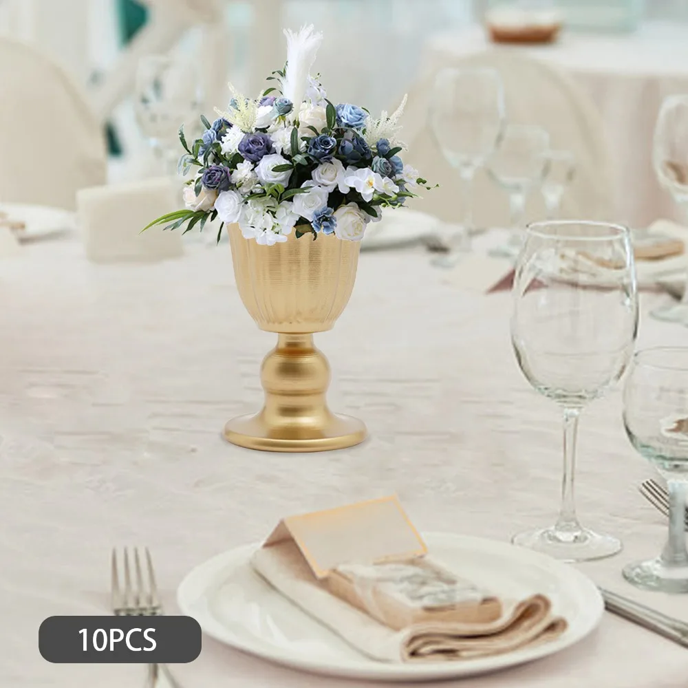 10 Pcs Metal Trumpet Vase 4.72 Inch Pedestal Vases Flower Holder Vintage Style Compote Bowl Vase for Anniversary Ceremony Decor
10 Pcs Metal Trumpet Vase 4.72 Inch Pedestal Vases Flower Holder Vintage Style Compote Bowl Vase for Anniversary Ceremony Decor