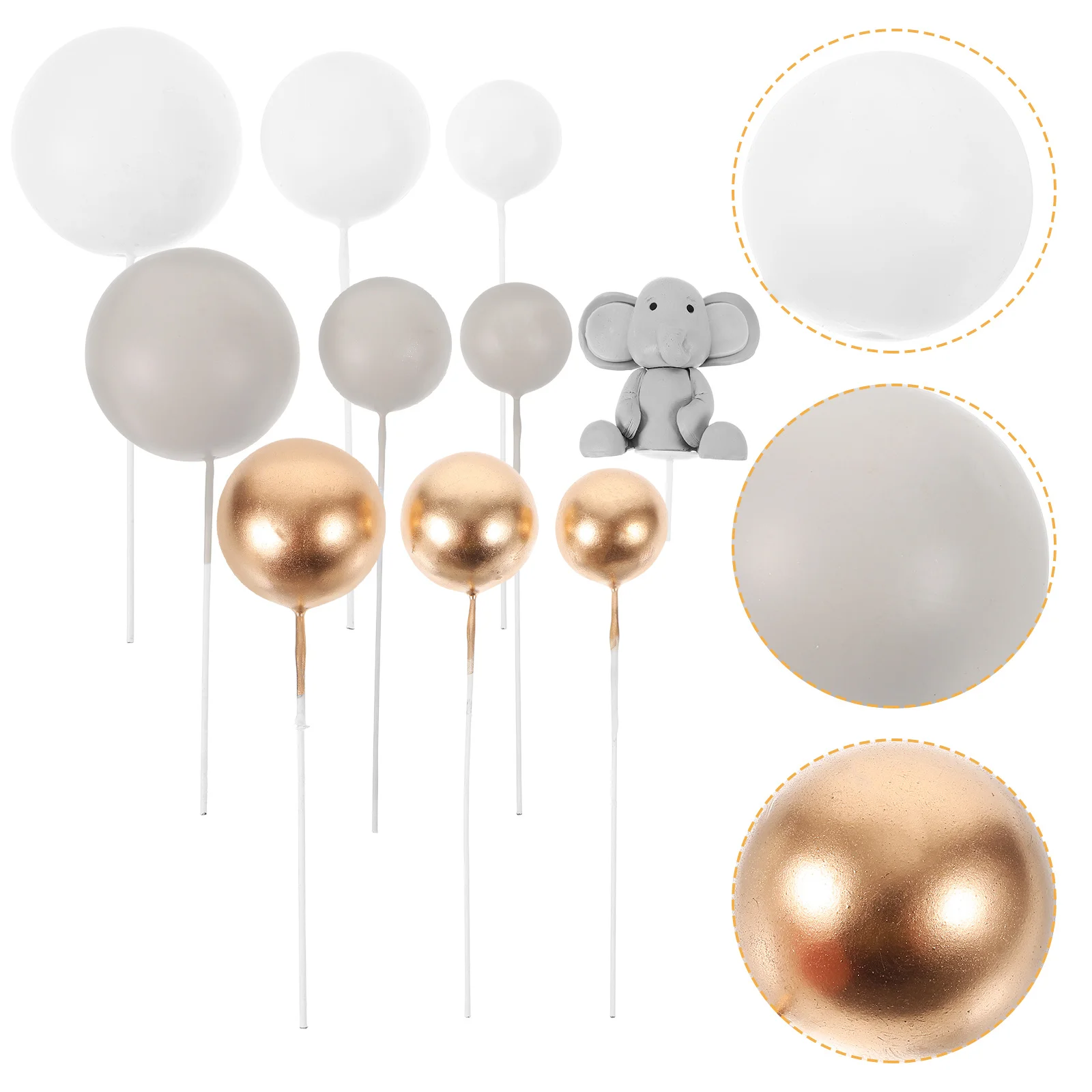 1 Set Elephant Cake Topper Decorations DIY Baby Shower Birthday Party Ball Cake Decor for Kids Animal Theme Celebration
1 Set Elephant Cake Topper Decorations DIY Baby Shower Birthday Party Ball Cake Decor for Kids Animal Theme Celebration