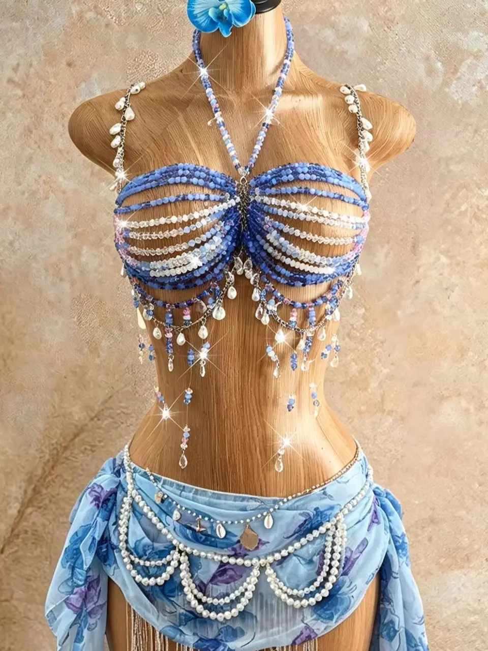 Handmade Fashion Bead Top With Colorful Neck Hanging Bead Body Chain, Spicy Girl Vest, Sexy And Colorful Chest Decoration
Handmade Fashion Bead Top With Colorful Neck Hanging Bead Body Chain, Spicy Girl Vest, Sexy And Colorful Chest Decoration