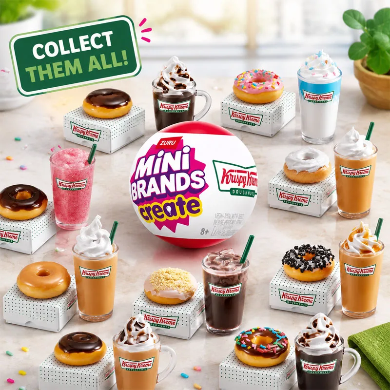 Zuru Mini Brands Krispy Kreme Series 1 Donut Balls DIY Food and Beverage Miniature Ornaments Playhouse Blind Box Toys
Zuru Mini Brands Krispy Kreme Series 1 Donut Balls DIY Food and Beverage Miniature Ornaments Playhouse Blind Box Toys