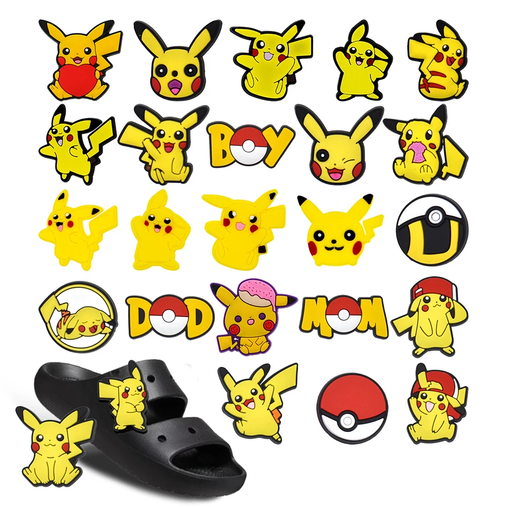 1-25pcs PVC Pokemon Shoe Charms Pin for Shoe Accessories Decoration Bracelet Wristband Kids Men Women Party Gifts
1-25pcs PVC Pokemon Shoe Charms Pin for Shoe Accessories Decoration Bracelet Wristband Kids Men Women Party Gifts