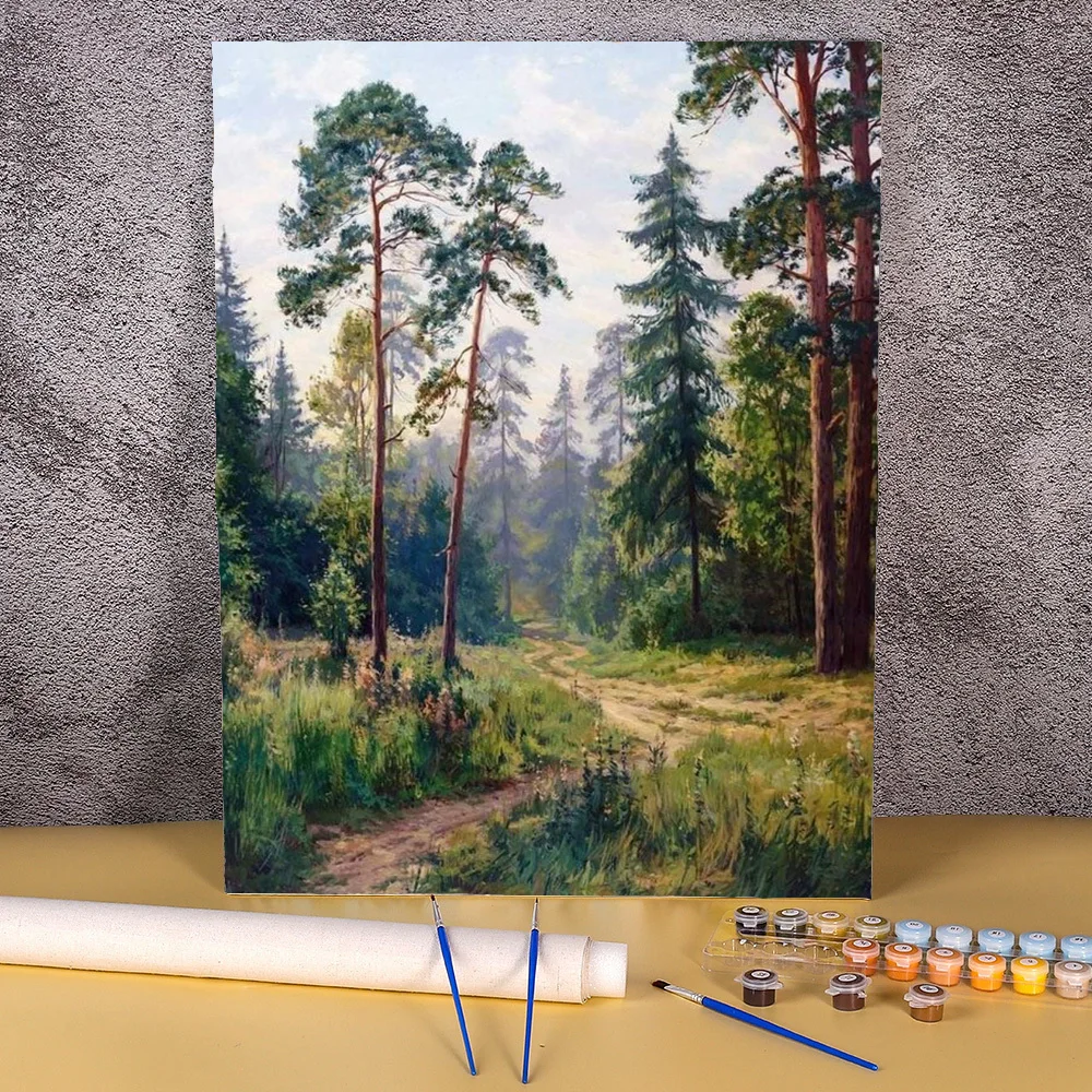 Diy Painting By Numbers On Canvas Acrylic Paint Package Forest Picture With Numbers For Adults Starter Kits Landscape 50x70cm
Diy Painting By Numbers On Canvas Acrylic Paint Package Forest Picture With Numbers For Adults Starter Kits Landscape 50x70cm