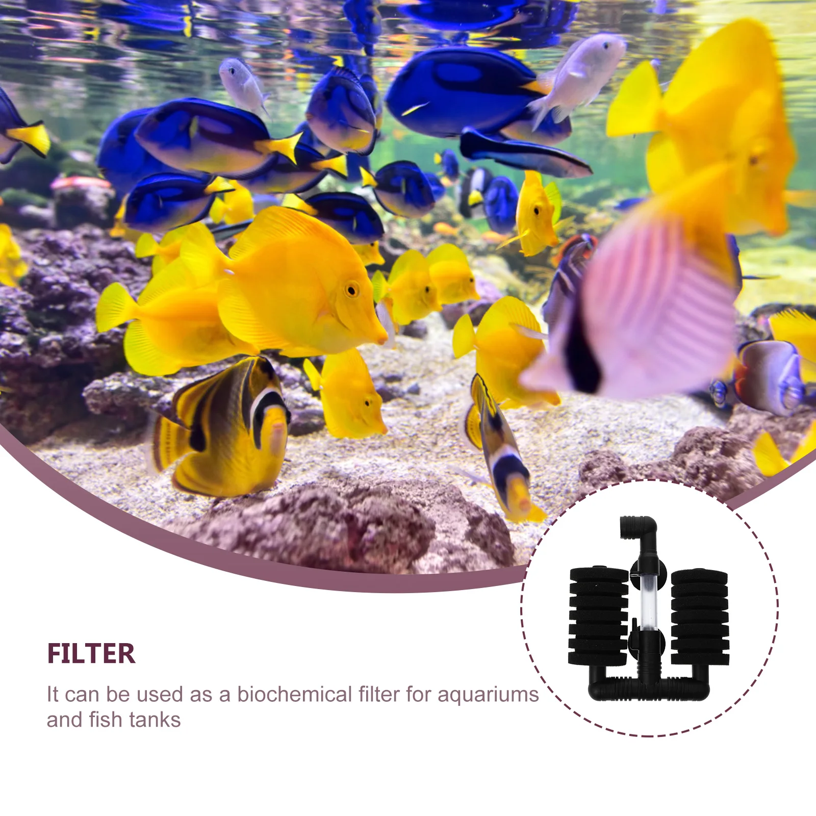 1pc Wall Hanging Sponge For Fish Tank Biochemical Water Filtration Equipment Double Aquarium Oxygen Pump Submersible Plastic
1pc Wall Hanging Sponge For Fish Tank Biochemical Water Filtration Equipment Double Aquarium Oxygen Pump Submersible Plastic