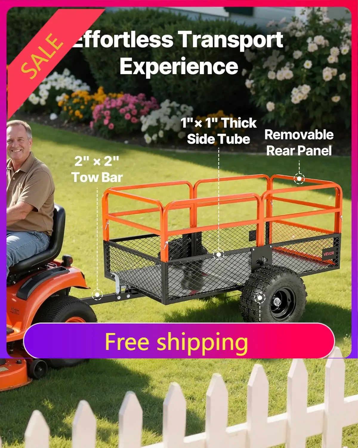 28 Cu.Ft 1800Lbs Steel ATV UTV Trailer Tow Behind Dump Cart, Heavy Duty Pull Behind Utility Dump Trailer for Lawn Mower Trailer
28 Cu.Ft 1800Lbs Steel ATV UTV Trailer Tow Behind Dump Cart, Heavy Duty Pull Behind Utility Dump Trailer for Lawn Mower Trailer