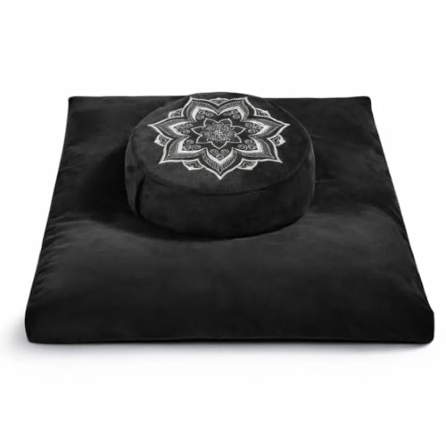 Meditation Cushion Set Zafu and Zabuton Buckwheat Hull and Memory Foam Adjustable Floor Pillow for Yoga Meditation and Sitting
Meditation Cushion Set Zafu and Zabuton Buckwheat Hull and Memory Foam Adjustable Floor Pillow for Yoga Meditation and Sitting