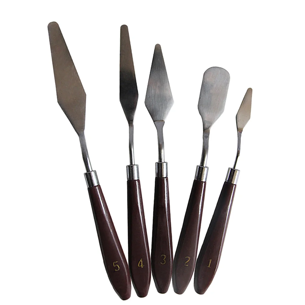 1 set of Stainless Steel Scraper Set Spatula Color Mixing Tool with Plastic Handle (Coffee) Color Tuning
1 set of Stainless Steel Scraper Set Spatula Color Mixing Tool with Plastic Handle (Coffee) Color Tuning
