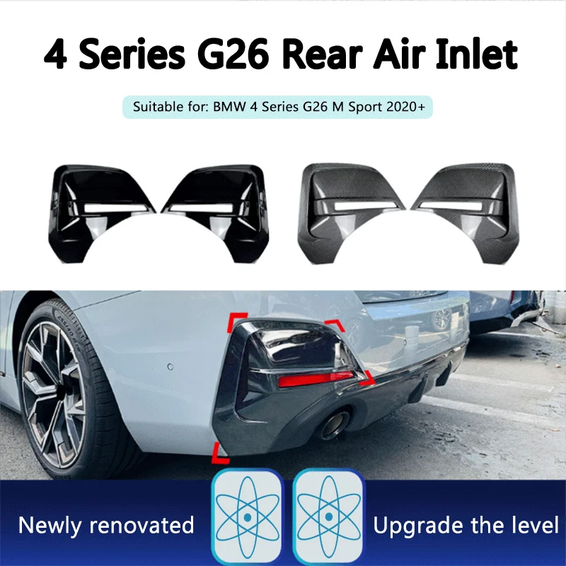 1Pair Black ABS Rear Air Vent Wind Knife Sticker For BMW 4 Series I4 G26 M Sport 2020+ Exterior Styling Modification Accessories
1Pair Black ABS Rear Air Vent Wind Knife Sticker For BMW 4 Series I4 G26 M Sport 2020+ Exterior Styling Modification Accessories