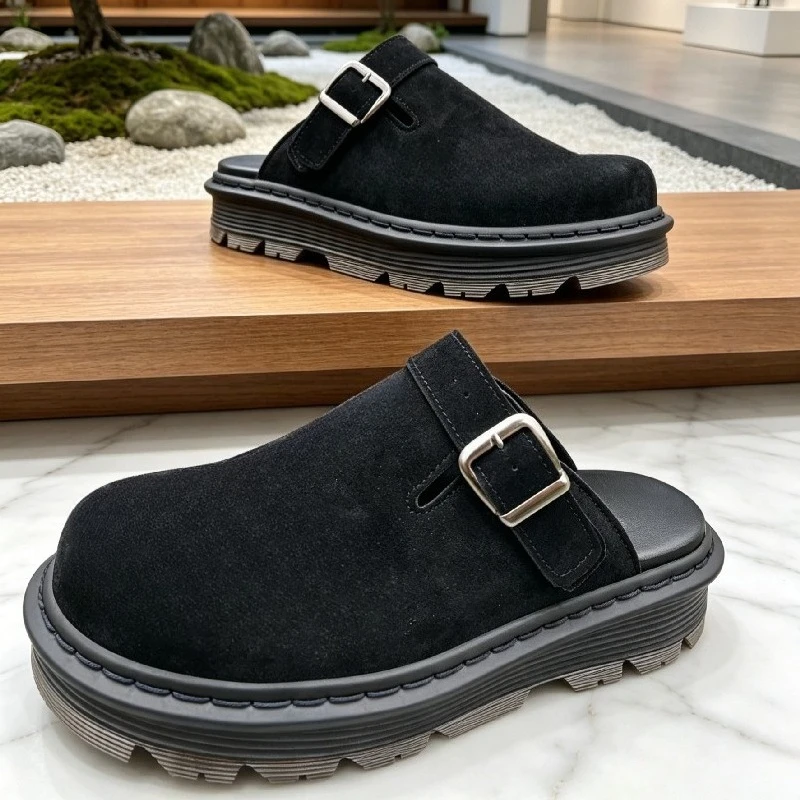 Half Slippers for Men Non Slip Beach Shoes Classic Clogs Shoes Men's Slippers Fashion Big Leather Casual Slippers Summer
Half Slippers for Men Non Slip Beach Shoes Classic Clogs Shoes Men's Slippers Fashion Big Leather Casual Slippers Summer