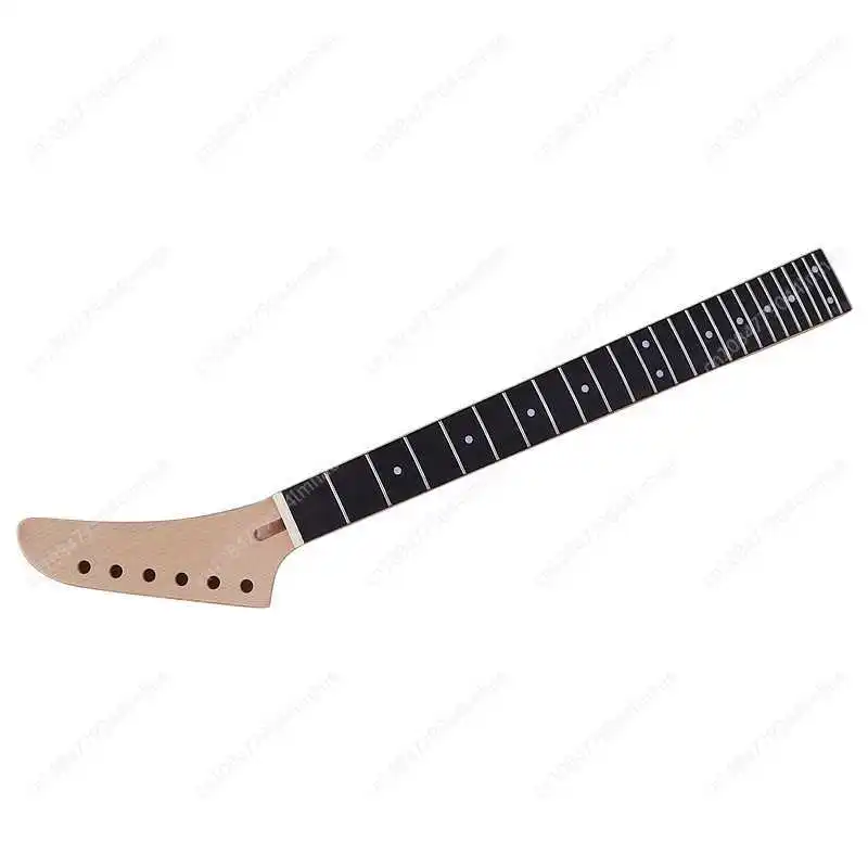 24 Frets, T-Handle, Banana Head, 6 Strings, Rosewood Fingerboard, Maple, Matte, 5.7 Wide, Electric Guitar Neck 
24 Frets, T-Handle, Banana Head, 6 Strings, Rosewood Fingerboard, Maple, Matte, 5.7 Wide, Electric Guitar Neck