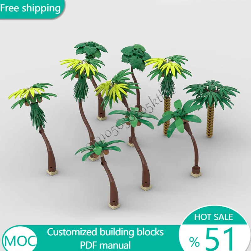 270 шт., деревья, пальмы, MOC, модульный строительный блок, креативный дизайн, обучающая обучающая игрушка, сделай сам, праздничная игрушка для мальчиков, подарки
270 шт., деревья, пальмы, MOC, модульный строительный блок, креативный дизайн, обучающая обучающая игрушка, сделай сам, праздничная игрушка для мальчиков, подарки