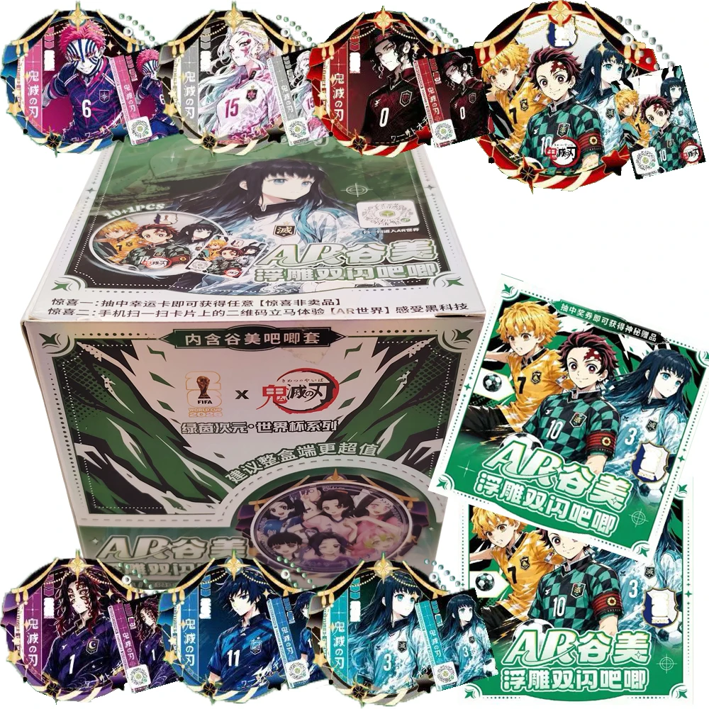Demon Slayer X Football Collection Flash Card Creative AR Badge Toys Fantasy Youth Anime High Quality Brooch Backpack Decoration
Demon Slayer X Football Collection Flash Card Creative AR Badge Toys Fantasy Youth Anime High Quality Brooch Backpack Decoration