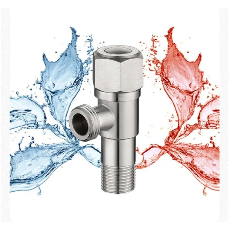 Brushed 304 Stainless Steel Angle Valve, Water Inlet Valve for Bathroom Washing Machine, Kitchen & Bathroom Hardware Accessories
Brushed 304 Stainless Steel Angle Valve, Water Inlet Valve for Bathroom Washing Machine, Kitchen & Bathroom Hardware Accessories