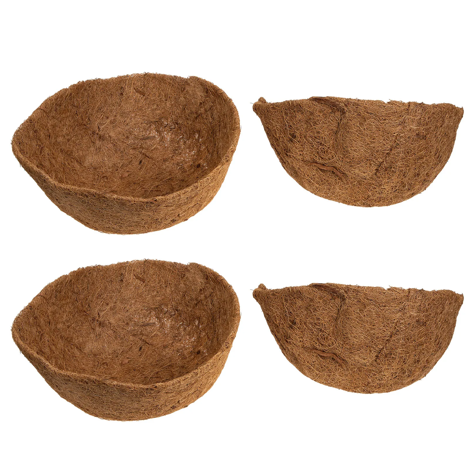 4 Pcs Coconut Fiber Basket Liners 14 Inch Round Hanging Pot Liners for Balcony Corridor Planters Garden Supplies
4 Pcs Coconut Fiber Basket Liners 14 Inch Round Hanging Pot Liners for Balcony Corridor Planters Garden Supplies