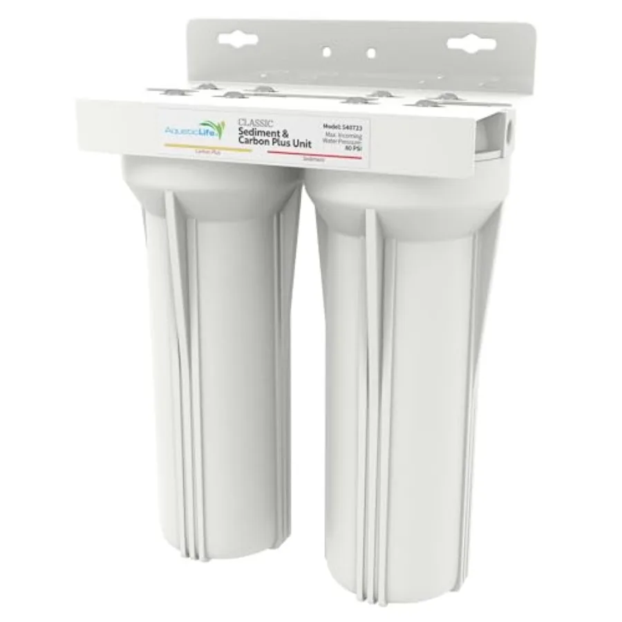 Sediment Carbon Plus Water Filtration System, Particulate Chloramine Chlorine Reduction System
Sediment Carbon Plus Water Filtration System, Particulate Chloramine Chlorine Reduction System