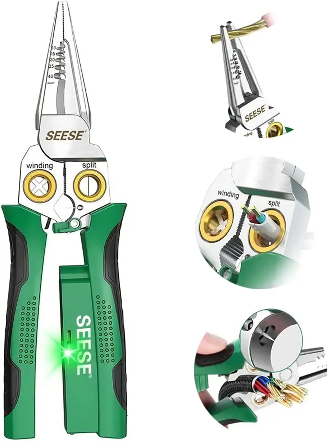 8-in-1 Wire Stripper Pliers: Compact Multi-Tool for Cutting, Stripping & Crimping
8-in-1 Wire Stripper Pliers: Compact Multi-Tool for Cutting, Stripping & Crimping