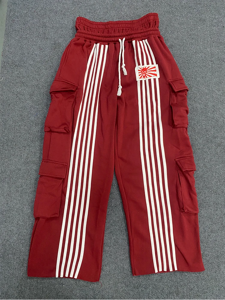 Винтажная уличная рабочая одежда 2024, брюки с двойной талией, камуфляжные тяжелые свободные широкие брюки в индустриальную полоску, одежда Y2k
Винтажная уличная рабочая одежда 2024, брюки с двойной талией, камуфляжные тяжелые свободные широкие брюки в индустриальную полоску, одежда Y2k