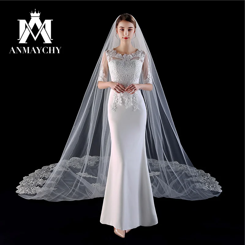 Cathedral Length Bridal Veil 2024 Real Photo Applique One-Layer Cathedral Wedding Veil Wedding Accessories
Cathedral Length Bridal Veil 2024 Real Photo Applique One-Layer Cathedral Wedding Veil Wedding Accessories