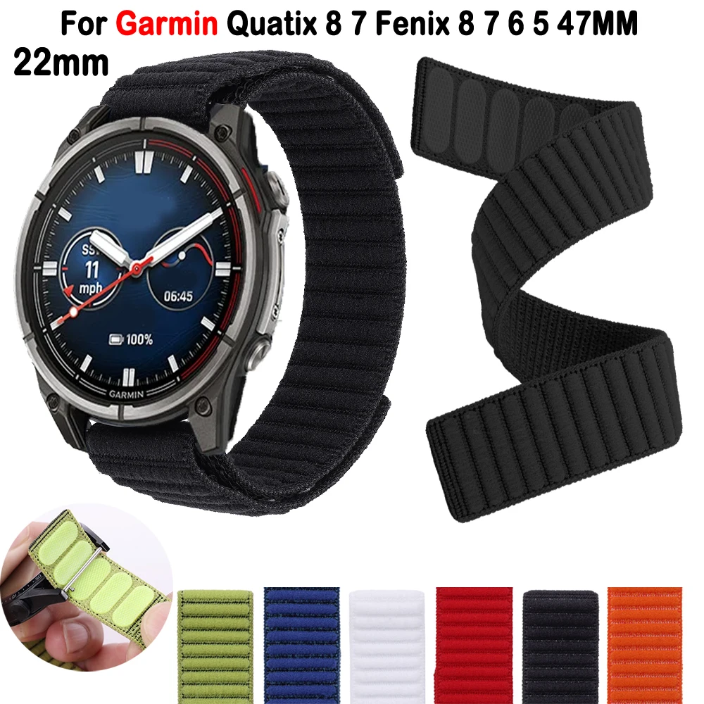 22mm Sport Breathable Loop Nylon Strap For Garmin Tactix 8 7 5 47mm Fenix 8 E 7 Pro 6 5 Plus/Epix 2 47mm Instinct E 3 Bracelet
22mm Sport Breathable Loop Nylon Strap For Garmin Tactix 8 7 5 47mm Fenix 8 E 7 Pro 6 5 Plus/Epix 2 47mm Instinct E 3 Bracelet
