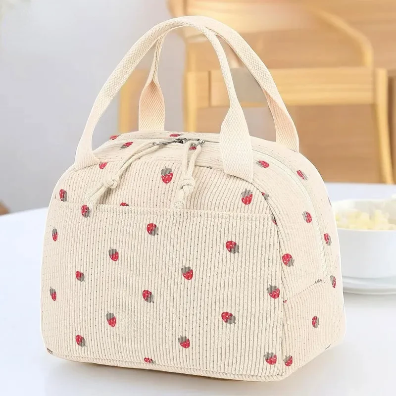 Corduroy Lunch Bag Thermal Insulation Lunch Box Storage Handbag Multifunctional Kid School Cooler Bag Picnic FoodPouch Loncheras
Corduroy Lunch Bag Thermal Insulation Lunch Box Storage Handbag Multifunctional Kid School Cooler Bag Picnic FoodPouch Loncheras