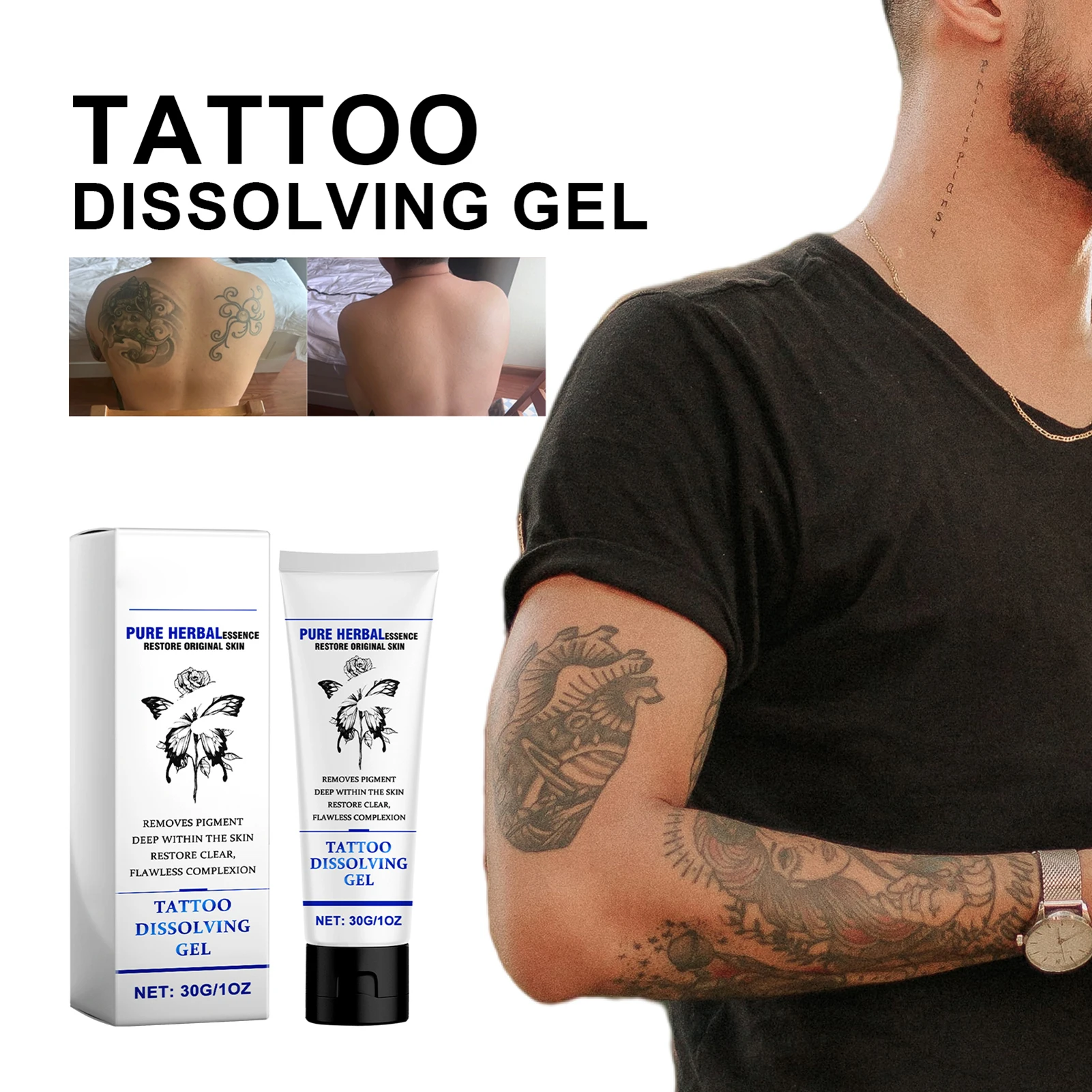 Эффективный растворяющий гель для татуировок, быстро впитывающий крем для удаления татуировок, подходящий для использования для женщин и женщин
Эффективный растворяющий гель для татуировок, быстро впитывающий крем для удаления татуировок, подходящий для использования для женщин и женщин