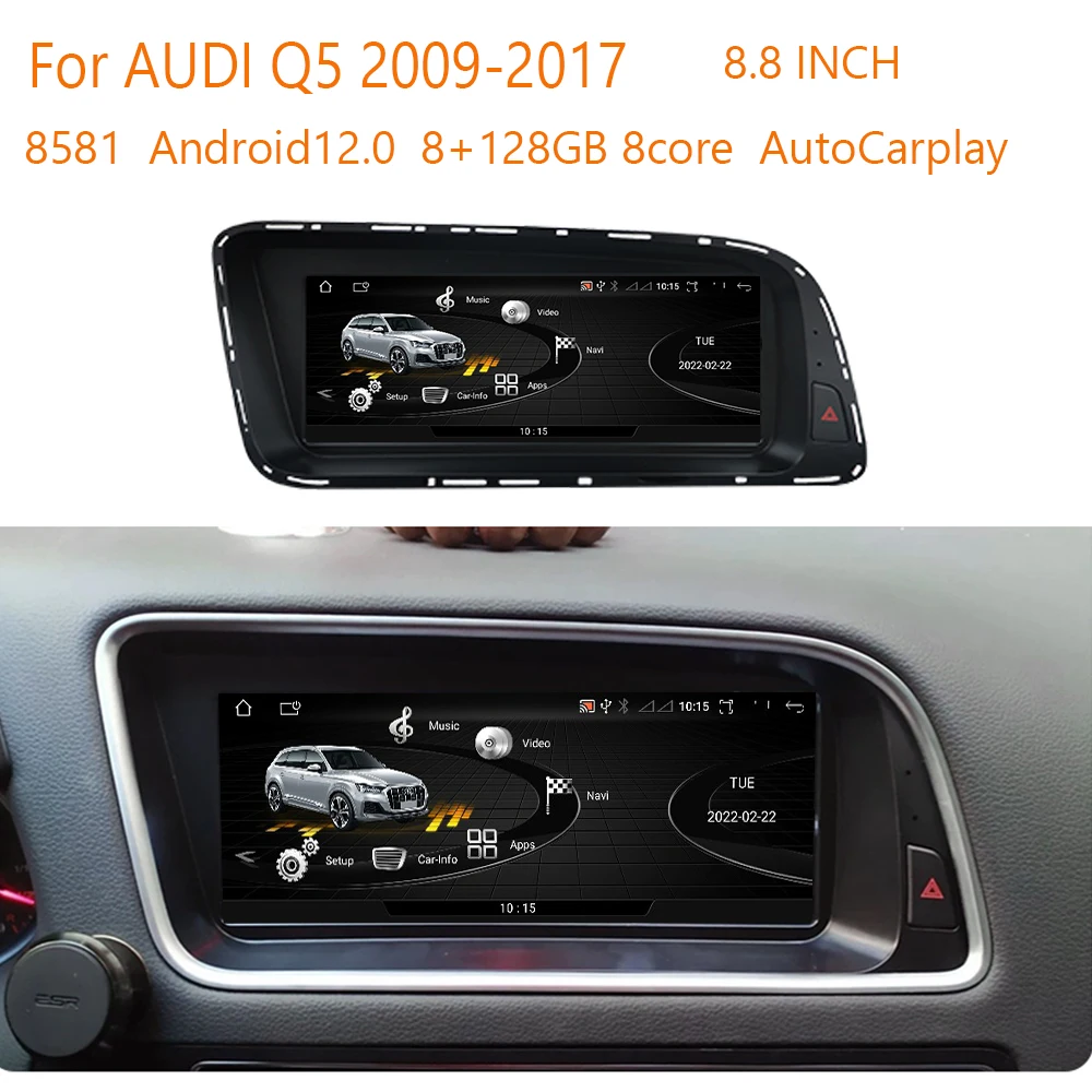 8.8/10.25/12.3 Inch Car Android For Audi Q5 ,Smart Auto Apple Carplay Multimedia Navi Display For Q5 2009-2017
8.8/10.25/12.3 Inch Car Android For Audi Q5 ,Smart Auto Apple Carplay Multimedia Navi Display For Q5 2009-2017