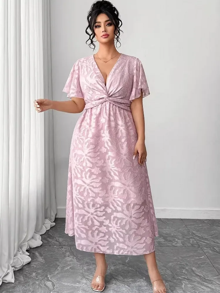 L-4XL Plus Size Clothes Dresses Women Robes Spring Summer Short Sleeve Street Style Casual 3XL 4XL Big Size Maxi Dress Oversized
L-4XL Plus Size Clothes Dresses Women Robes Spring Summer Short Sleeve Street Style Casual 3XL 4XL Big Size Maxi Dress Oversized