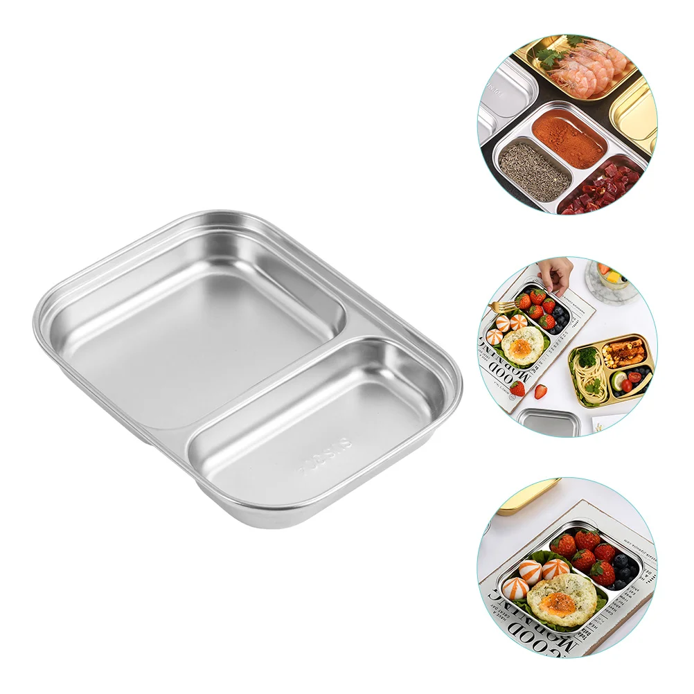 Compartment Lunch Box Breakfast Plate Kitchen Tableware Daily Life Food Tray 304 Stainless Steel Serving
Compartment Lunch Box Breakfast Plate Kitchen Tableware Daily Life Food Tray 304 Stainless Steel Serving