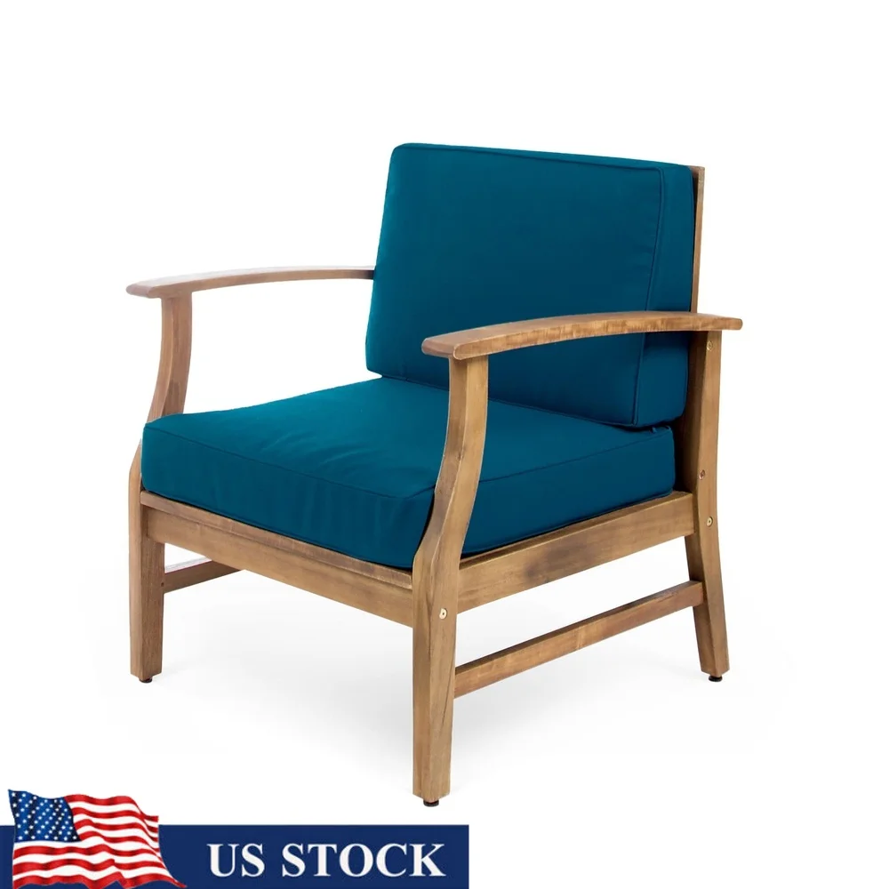 Acacia Wood Outdoor Club Chair with Water-Resistant Cushions Patio Garden Furniture Easy Assembly Modern Design
Acacia Wood Outdoor Club Chair with Water-Resistant Cushions Patio Garden Furniture Easy Assembly Modern Design