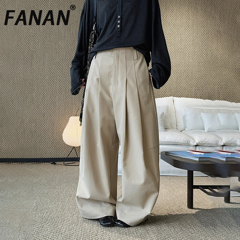 Женские плиссированные брюки FANAN для офиса, с высокой талией, прямые, свободные, повседневные, в минималистичном стиле, коллекция Весна-Лето 2026, Новинка
Женские плиссированные брюки FANAN для офиса, с высокой талией, прямые, свободные, повседневные, в минималистичном стиле, коллекция Весна-Лето 2026, Новинка