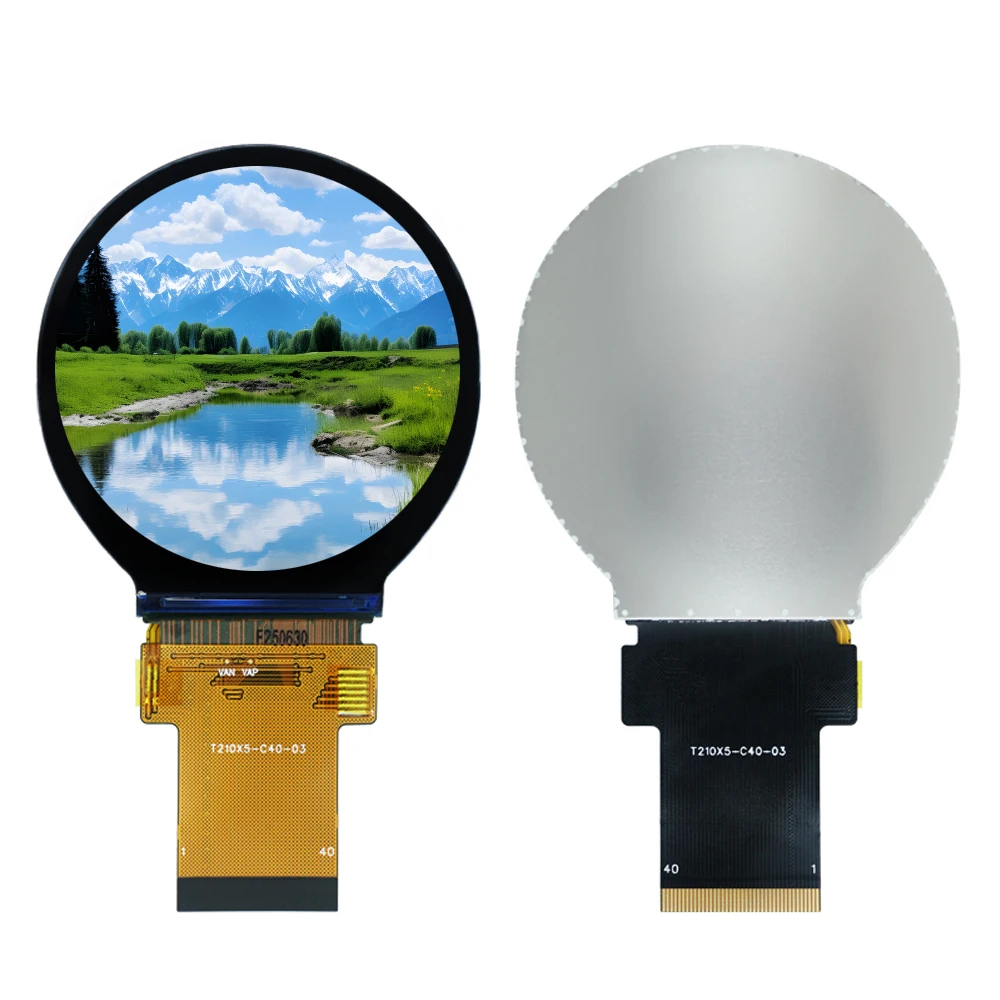 2.1 Inch TFT Full-Color Round Screen LCD Display Module ST7701 Driver IC 480*480 Dot Matrix 40Pin RGB Interface 3V
2.1 Inch TFT Full-Color Round Screen LCD Display Module ST7701 Driver IC 480*480 Dot Matrix 40Pin RGB Interface 3V