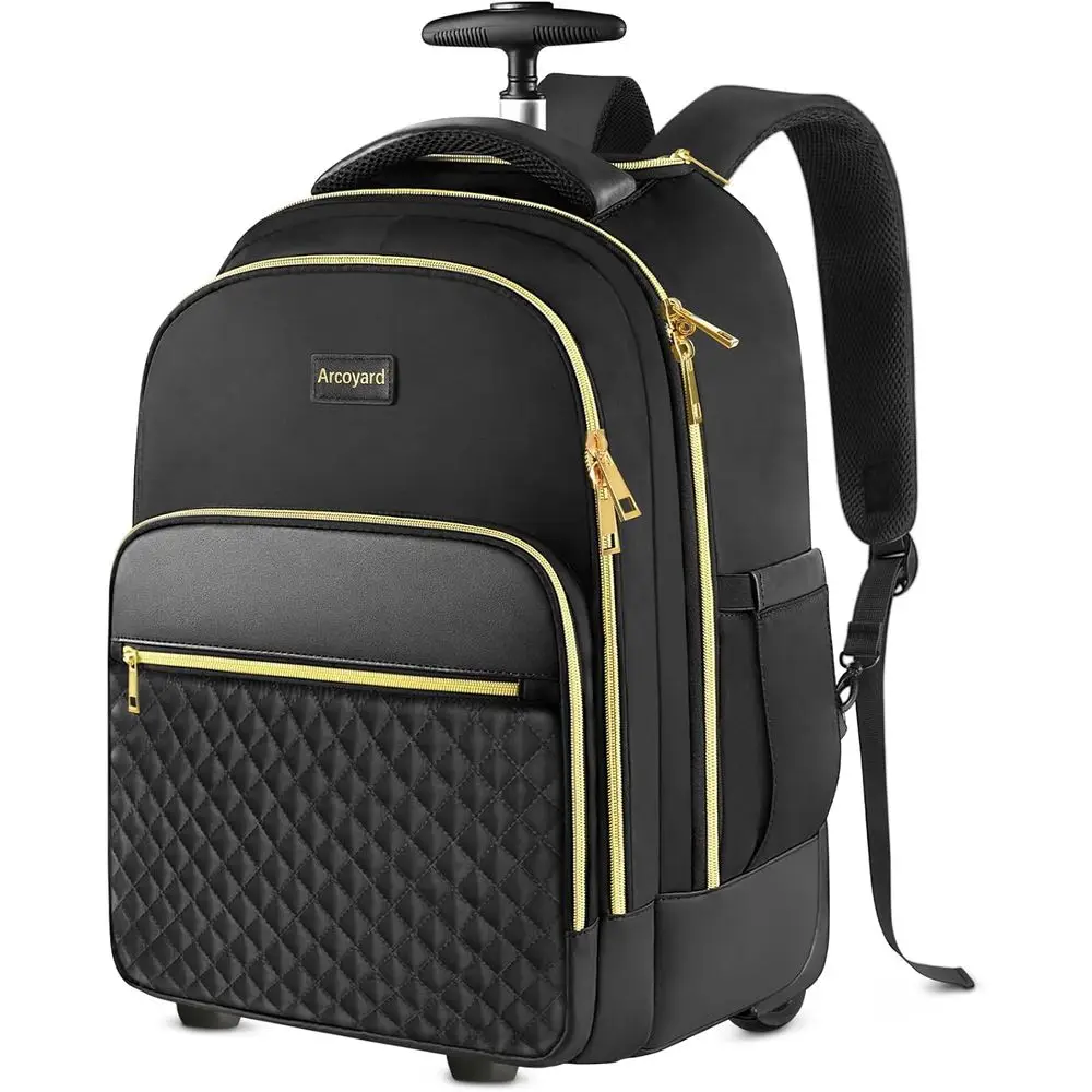 17 Inch Women's Rolling Laptop Backpack with Theft-Resistant Zippers, Water-Resistant, Carry-On Approved for Travel, Work, or Co
17 Inch Women's Rolling Laptop Backpack with Theft-Resistant Zippers, Water-Resistant, Carry-On Approved for Travel, Work, or Co